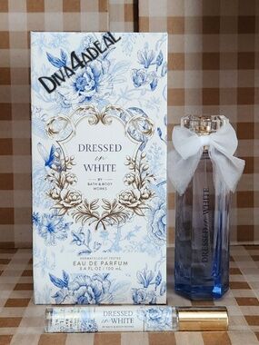 Bath & Body Works DRESSED IN WHITE 1.7 FL OZ EDP 2PC Spray Bundle